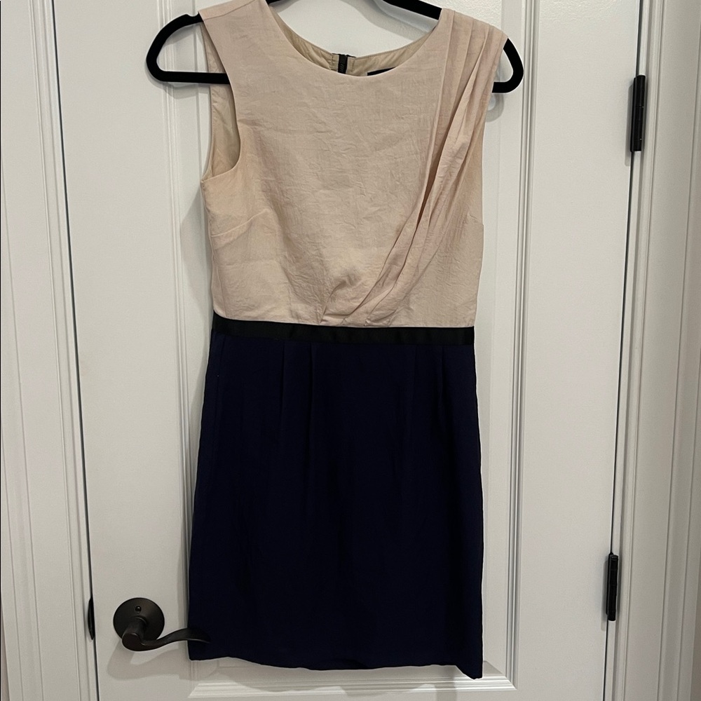 Elegant Two-Tone Sleeveless Dress